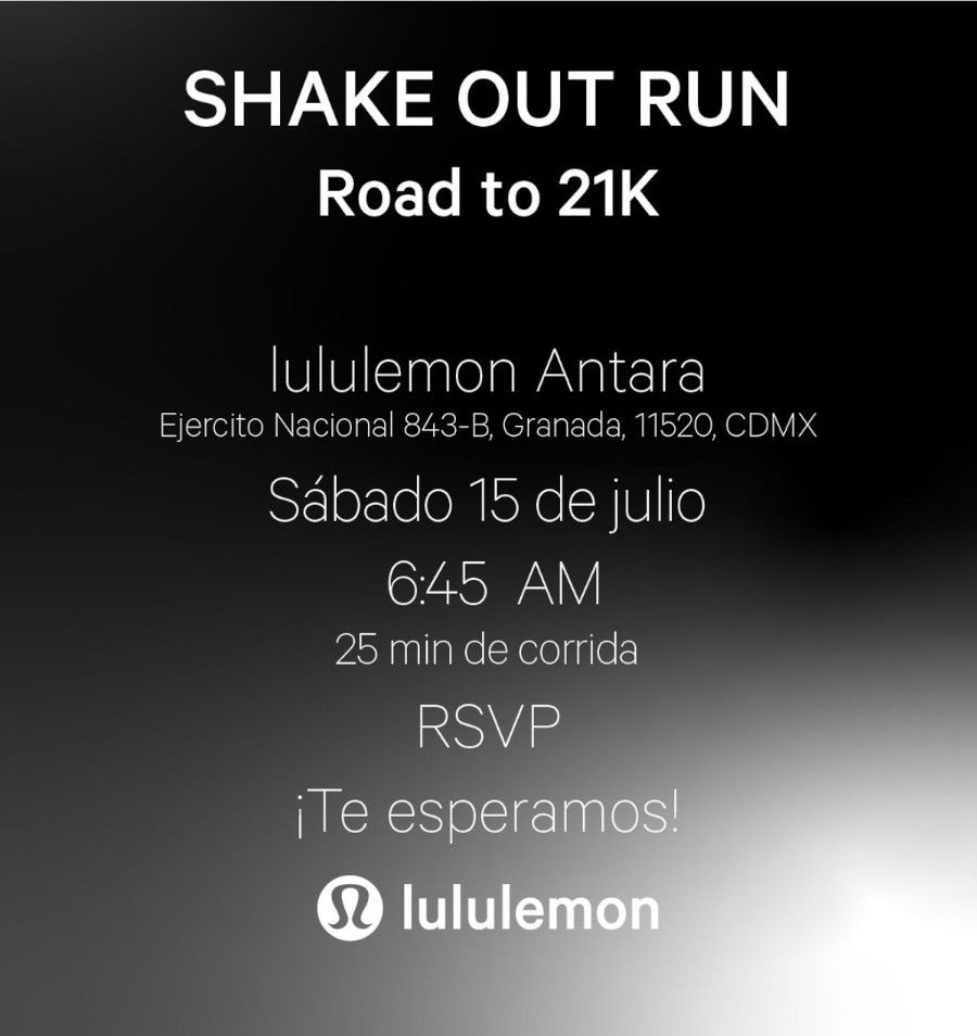 lululemon shakeout run