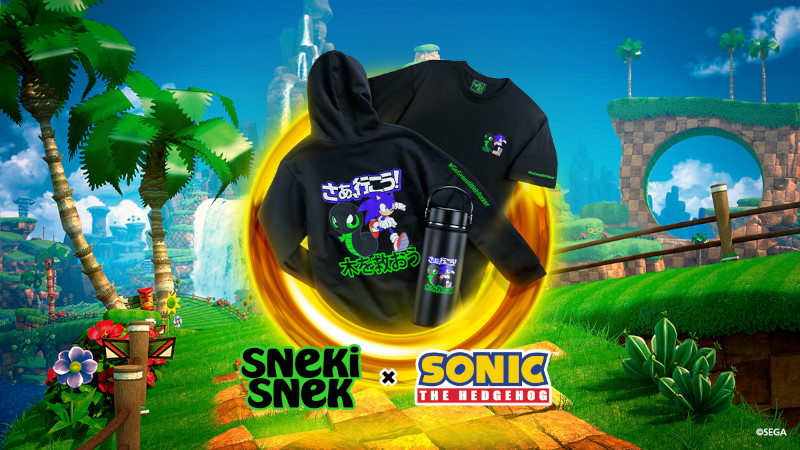 Sneki Snek y Sonic the Hedgedog presentan una línea de productos