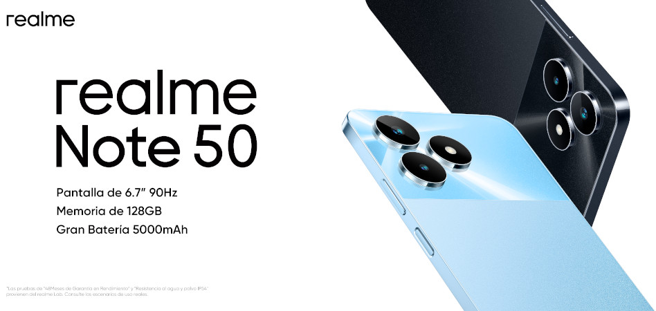 El realme Note 50 se posiciona como nuevo referente de los smartphones de gama de entrada y ya esta a la venta en México