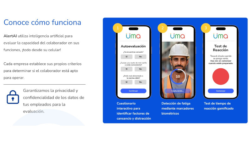 ÜMA Salud lanza AlertAI: software de detección de fatiga laboral mediante selfies