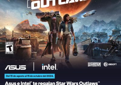 Adquiere una laptop Gamer ASUS con Intel y obtén gratis el juego Star Wars Outlaws