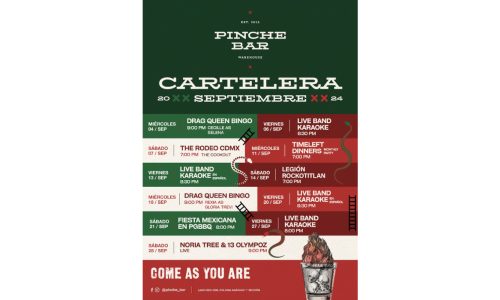 Descubre la dinámica cartelera de septiembre en Pinche Bar