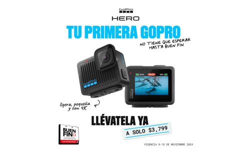 Aprovecha antes del Buen Fin, GoPro HERO a solo $3,799